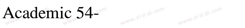Academic 54字体转换